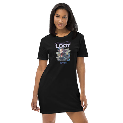 Gimme The Loot Organic cotton t-shirt dress